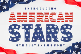 American Stars Font Design Ideas and Creative Uses