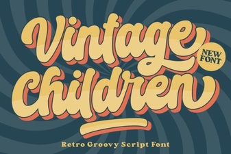 Vintage Children Font for Creative Design Projects