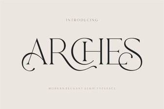 Arches Font Design and Creative Projects