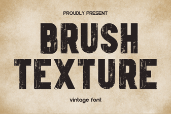 Brush Texture Font for Creative Design Projects